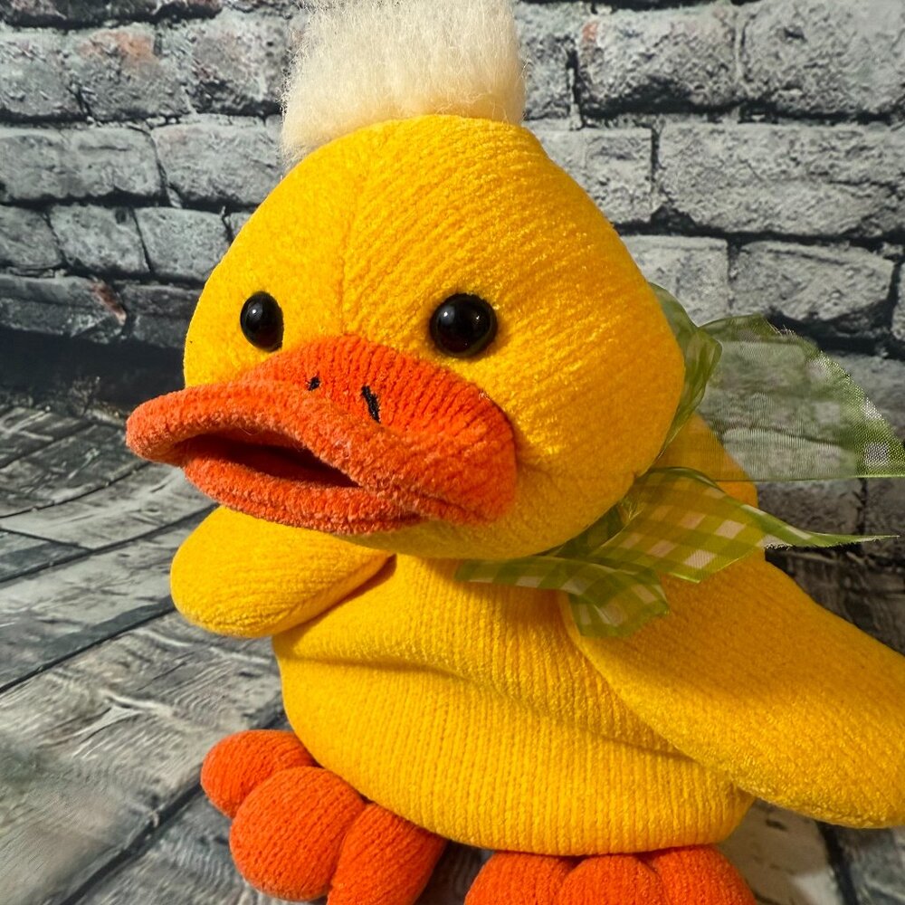 Vintage 1999 Just Friends Yellow Easter Duck - Quacks - Works Great!